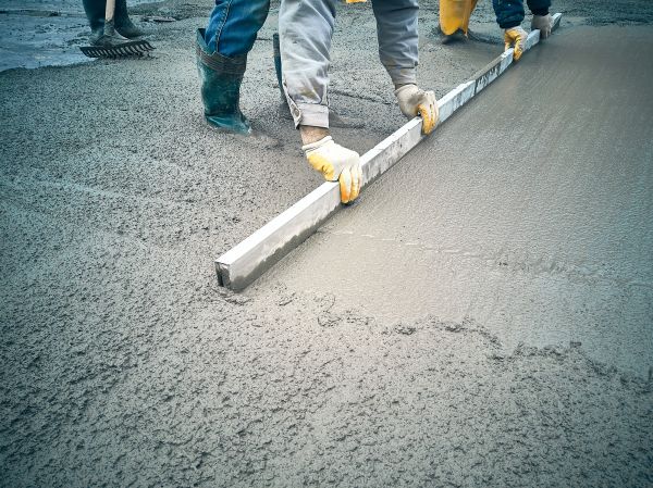 Cement Slab Installation in Leland