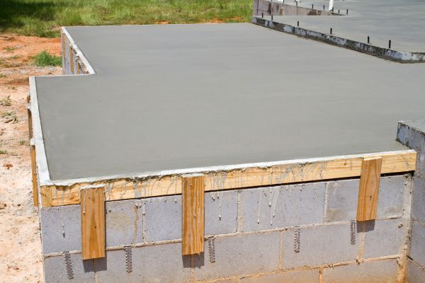 Concrete Slab Installation in Leland