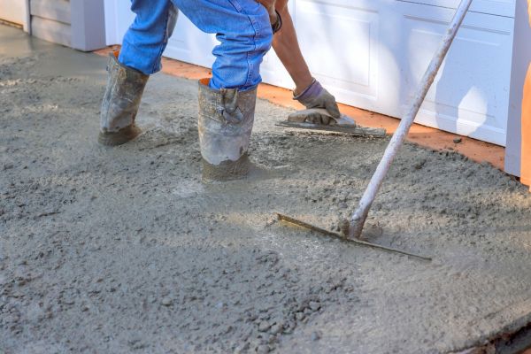 Driveway Slab Construction in Leland