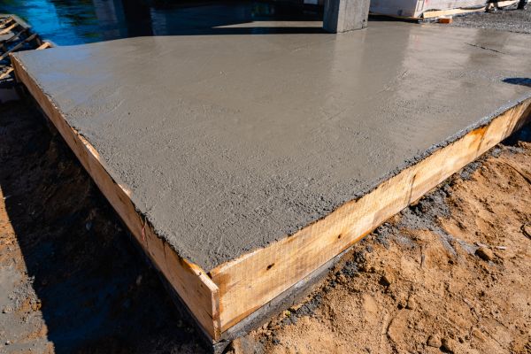 Outdoor Slab Installation in Leland