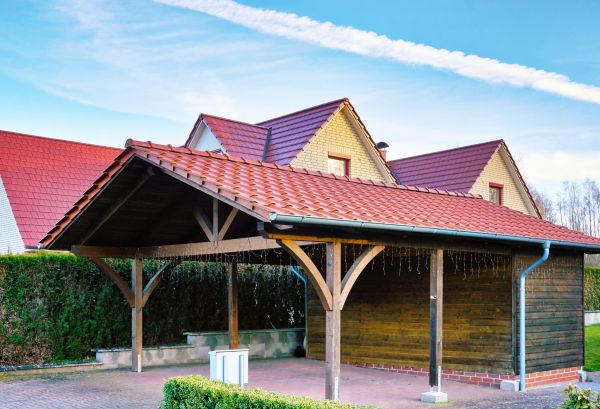 Carport Base Construction in Leland