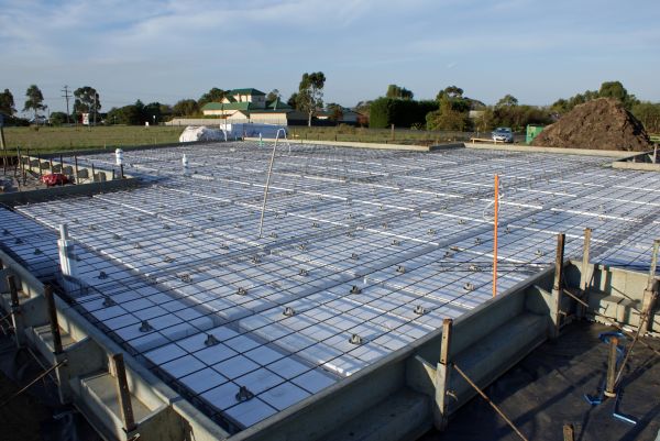 Barn Pad Construction in Leland