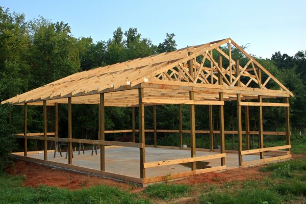 Barn Pad Installation in Leland